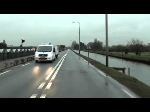 Cab ride bus; Veolia lijn 121: Delft-Zoetermeer (20150126)