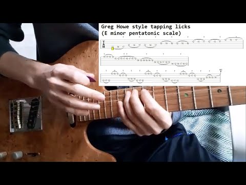 Greg Howe style Tapping lick (with TAB)