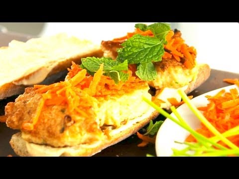 How to Make A Shrimp Banh Mi Burger