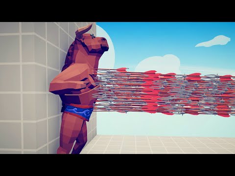 SUPER SPEED POACHER PINNING EVERY UNIT TO THE WALL - TABS Totally Accurate Battle Simulator
