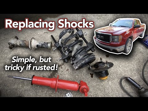Removing shocks from strut assemblies - 07 GMC Sierra - FIXED!