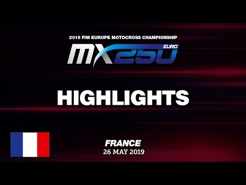 EMX250 Race1 Highlights - Round of France 2019#motocross