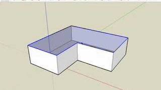 SketchUp: Creating eaves for buildings with pitched roofs