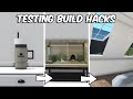 TESTING TIKTOK BUILD HACKS in BLOXBURG part 2