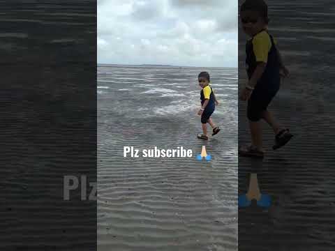 cute baby Eklavya running on beach #viral #shorts #trending