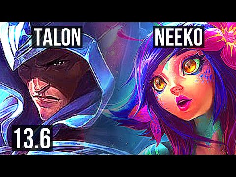 TALON vs NEEKO (MID) | 3.5M mastery, 11/1/4, Legendary, 300+ games | KR Master | 13.6