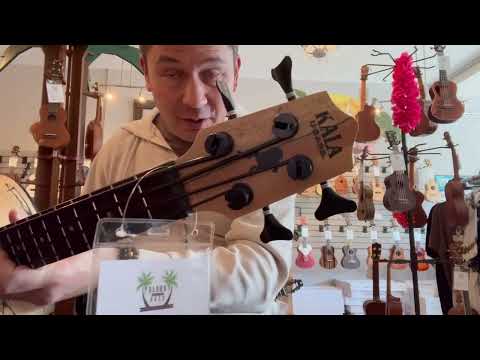 Kala U-Bass Spalted Maple Electro-Acoustic - Near New image 8