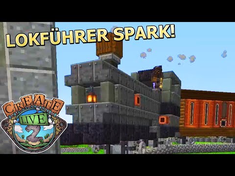 Train 100% finished! It worked! Locomotive built & more! - Minecraft Create Live 2 #15
