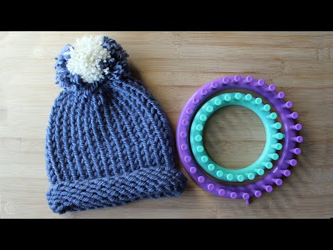 How to Knit A Hat Using A Round Loom | Easy Pattern For Beginners | The Sweetest Journey