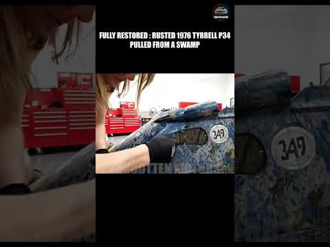 Thumbnail for ASMR Car Restoration | Rusted 1976 Tyrrell P34 Pulled from a Swamp by Car