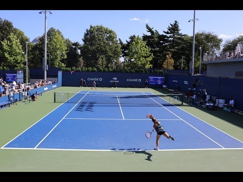 Lin Zhu VS Jessica Pieri  2018 Qualifier 2nd round US OPEN