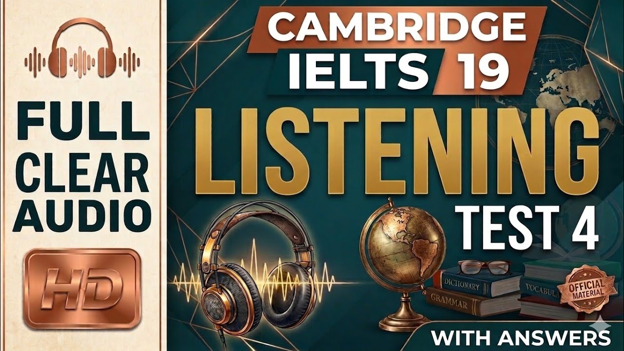 Cambridge 19 listening test 4 with answers |Full screen HD| Comment your Score 