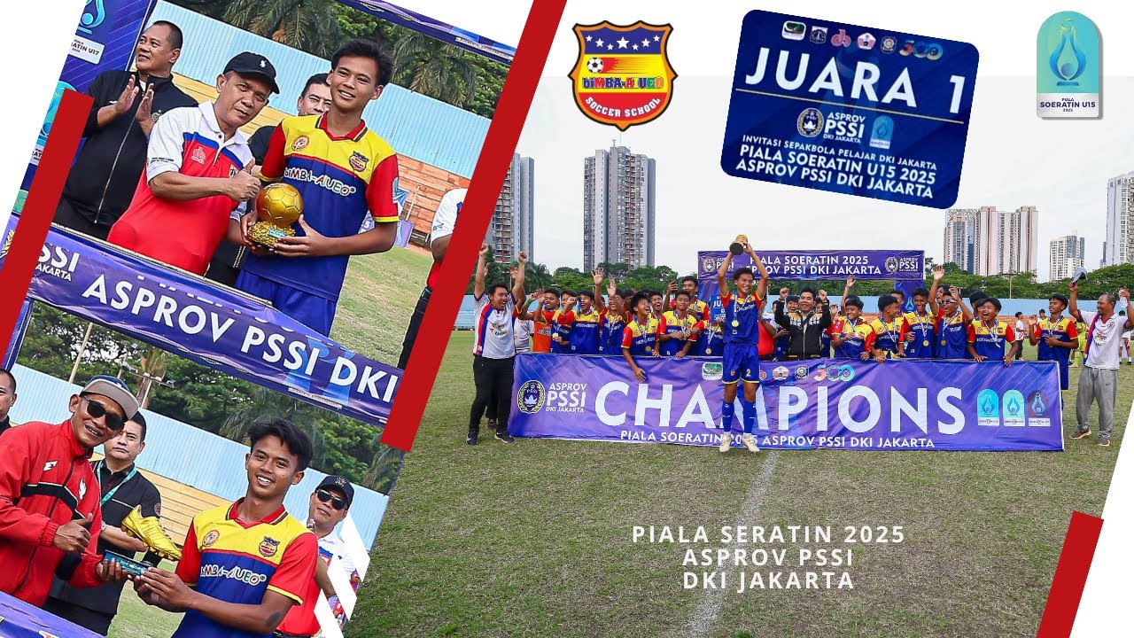 CEREMONY biMBA AIUEO SS U-15 JUARA 1 PIALA SOERATIN 2025 ASPROV PSSI DKI JAKARTA