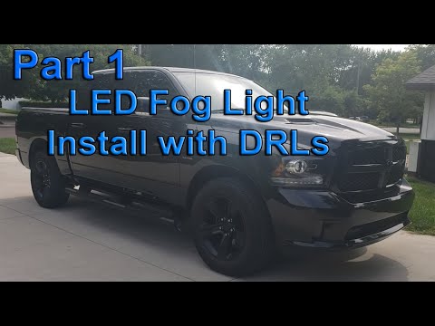 2017 Ram Sport 1500 Led Fog light with DRL Install