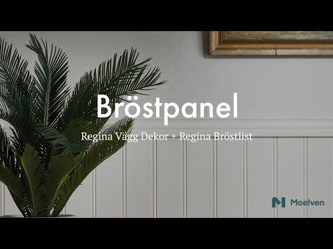 Panelskiva Moelven Regina Vägg Pärlspont Dekor 2 st/frp