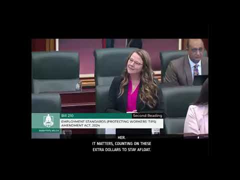 Protecting Workers Tips-Bill 210 Debate.
