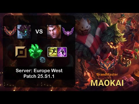 Maokai Top vs Jayce - EUW GrandMaster - Patch 25.S1.1