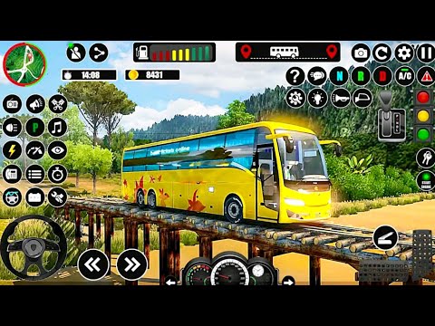 Real Uphill Bus Drive 3D Simulator Offroad Coach Bus Driving 2025 Android GamePlay