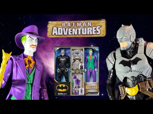 Vídeo relacionado con DC Comics, Batman Adventures: Conjunto de Figuras de Acción Batman vs The Joker, 2 Figuras, 12 Accesorios de Armadura, Juguete de Superhéroes para Niños y Niñas de 30 cm