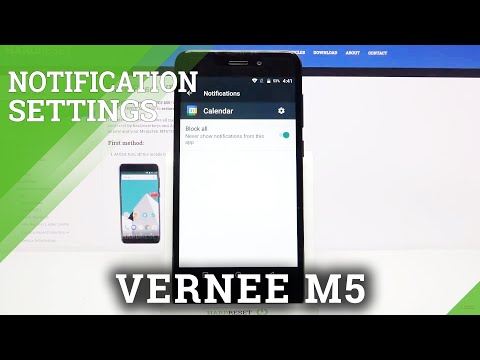 How to Turn On / Off Notifications from Apps in Vernee M5 - Mange Apps Notifications
