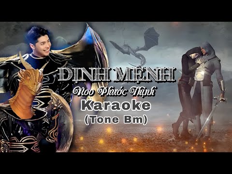 karaoke Định Mệnh - Noo Phước Thịnh (Tone Bm)