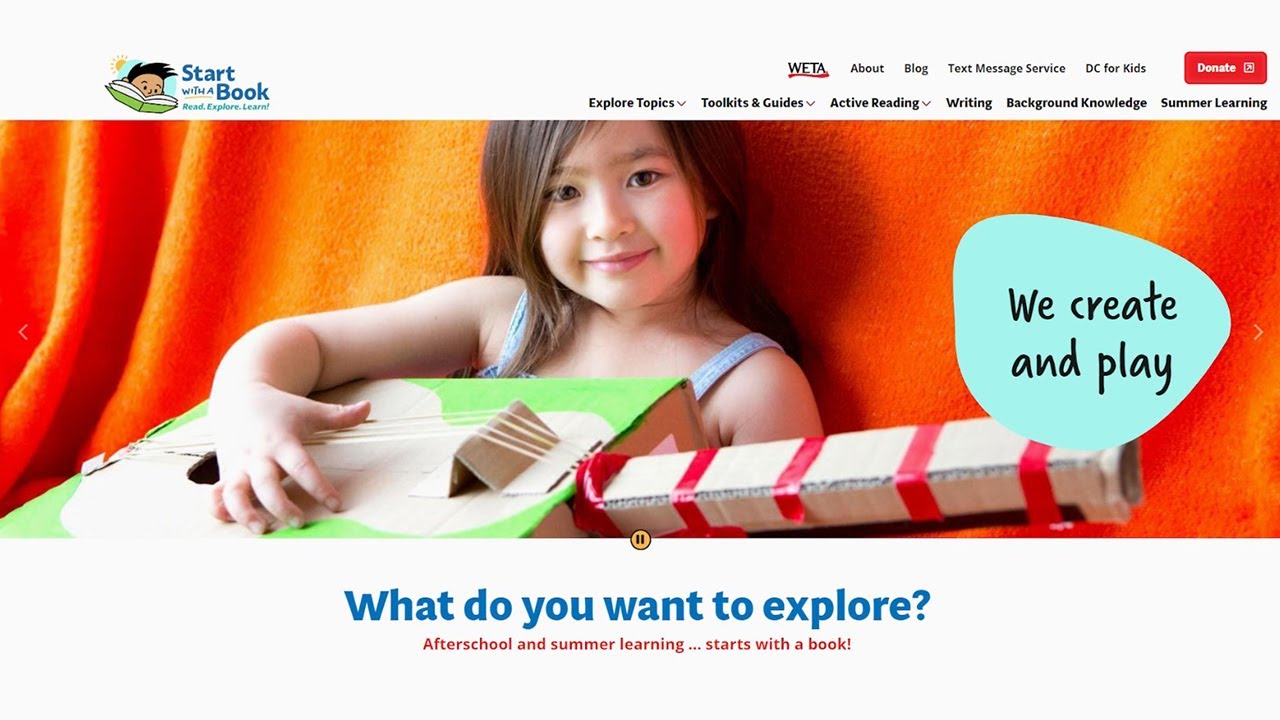 Start with a Book — A National Out-of-School-Time Learning Initiative from Reading Rockets
