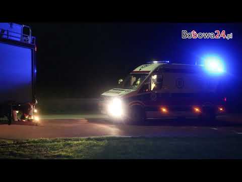 Bobowa24.pl - Sędziszowa: karambol trzech pojazdów na DW nr 981. Po najciężej rannego przyleciał LPR