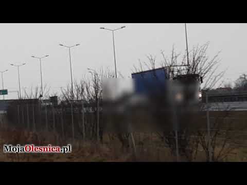 26.01.2021 Oleśnica - jechał pod prąd na trasie S8