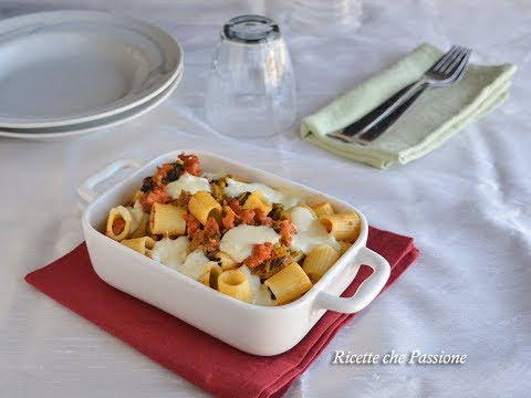 Pasta al forno con cime di rape e salsiccia - Ricette che Passione