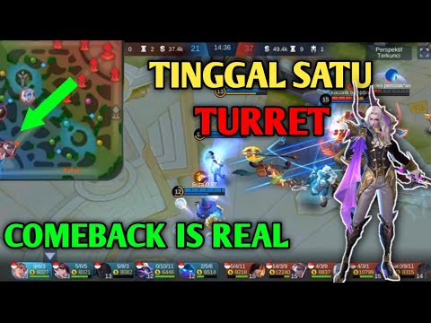 Super epic comeback lancelot terbaik ??!!! tinggal satu turret, bisa comeback???!!