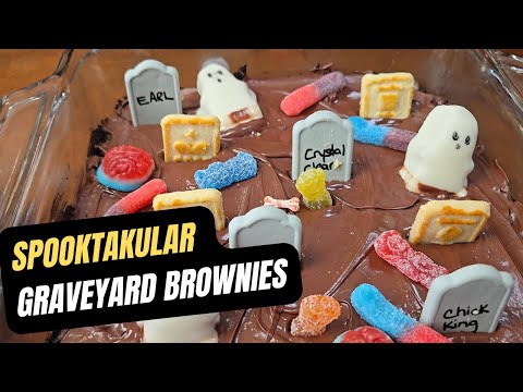Creepy & Delicious Graveyard Brownies for Halloween Parties