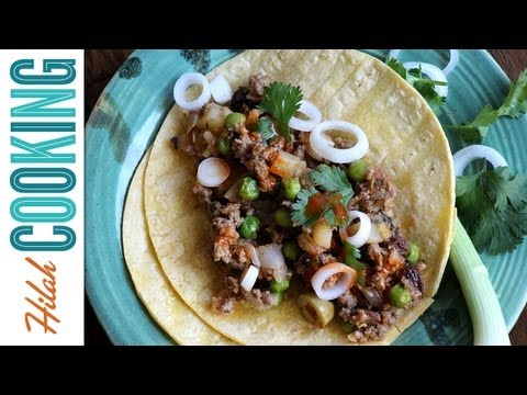 ビーフピカディロのタコスの作り方｜ヒラクッキング (How to Make Beef Picadillo Tacos |  Hilah Cooking)