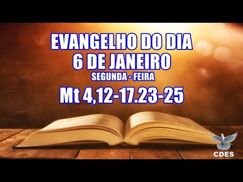 EVANGELHO DO DIA 06-01-2020 - MATEUS 4,12-17.23-25 - CANAL DIVINO ESPÍRITO SANTO