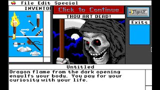 Apple IIGS Game: Shadowgate (1988 Mindscape)