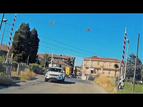 Dal passaggio a livello Casalcermelli all'entrata in Alessandria in un minuto # railroad crossing