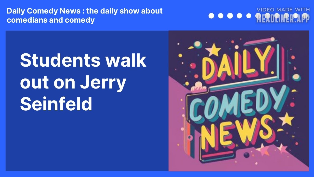 Students walk out on Jerry Seinfeld