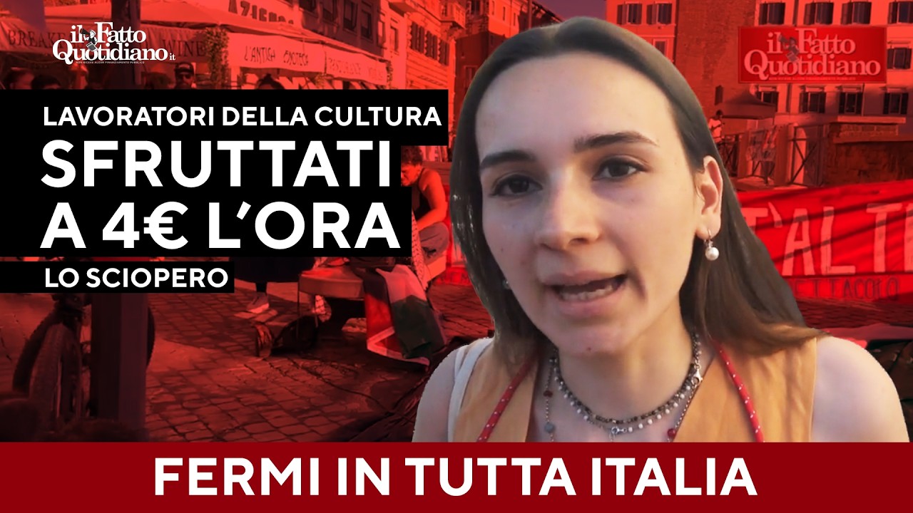 “Stop a salari da fame, tagli e precarietà”: in piazza lo sciopero dei lavoratori della cultura