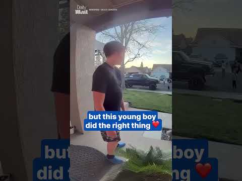 Boy offers heartfelt apology to doorbell camera