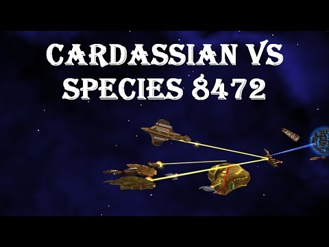 Cardassian vs Species 8472 "Divided Worlds" - Star Trek Armada 2 V16 Gameplay