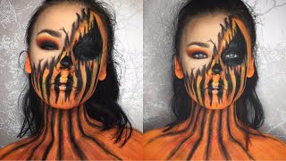Pumpkin Halloween Makeup Tutorial | Sasha-Jade Iceton