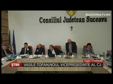 Vasile Tofan este noul vicepresedinte al Consiliului Judetean