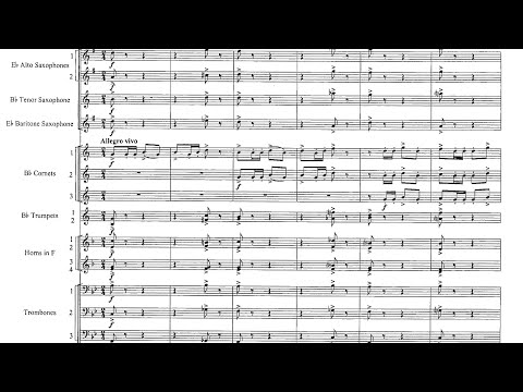 [Score] Bugler's Holiday - Leroy Anderson (1954) for trumpet trio and wind band