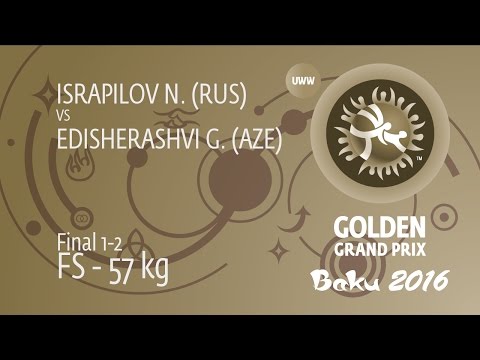 GOLD FS - 57 kg: G. EDISHERASHVI (AZE) df. N. ISRAPILOV (RUS) by Injury Default, 0-0