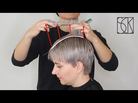 PIXIE HAIRCUT - TUTORIAL WITH CUTTING GRAPHIC - by SANJA KARASMAN