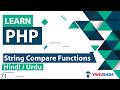 PHP String Compare Functions Tutorial In Hindi Urdu