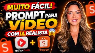 AFILIADO SHOPEE: COMO GERAR VÍDEOS GRATUITOS COM YOUTUBE CREATE COM PROMPTS PRONTOS