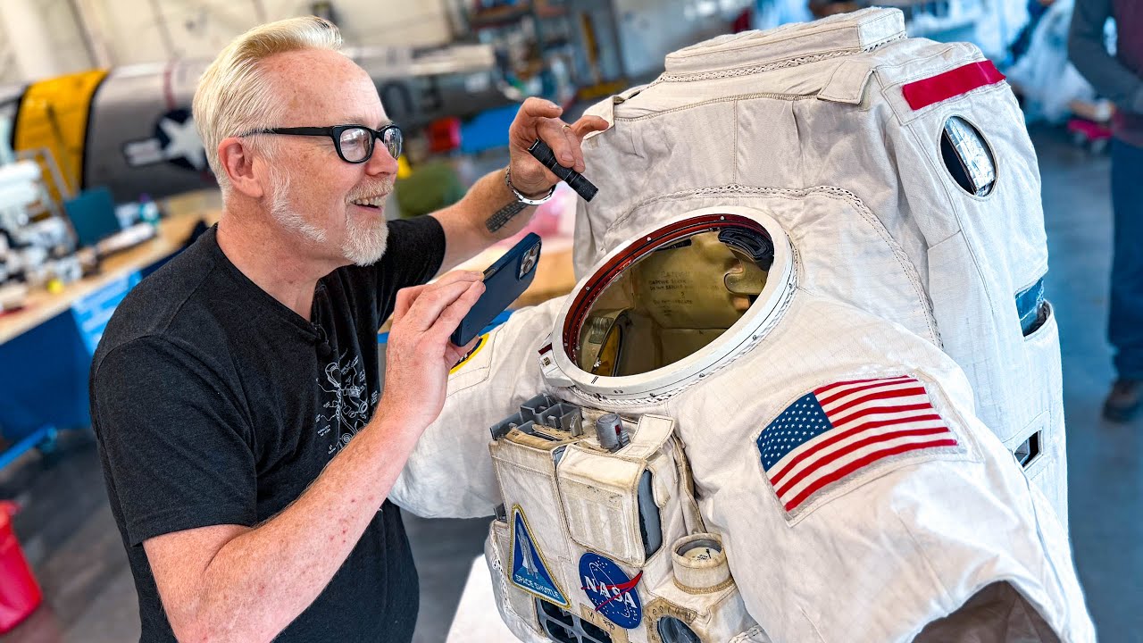 Adam Savage Is NOT Allowed to Touch This NASA Spacesuit