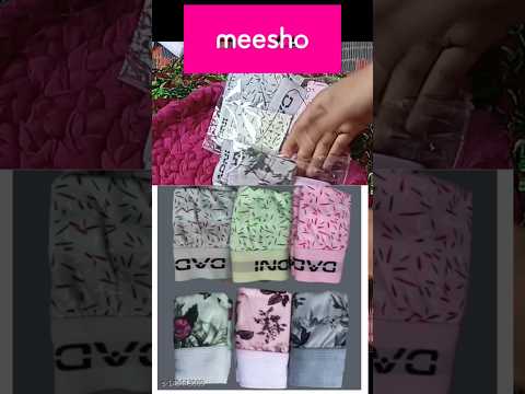 panty combo  from meesho under rupees 300 only ...#panty #online #review #panties #meesho #unboxing