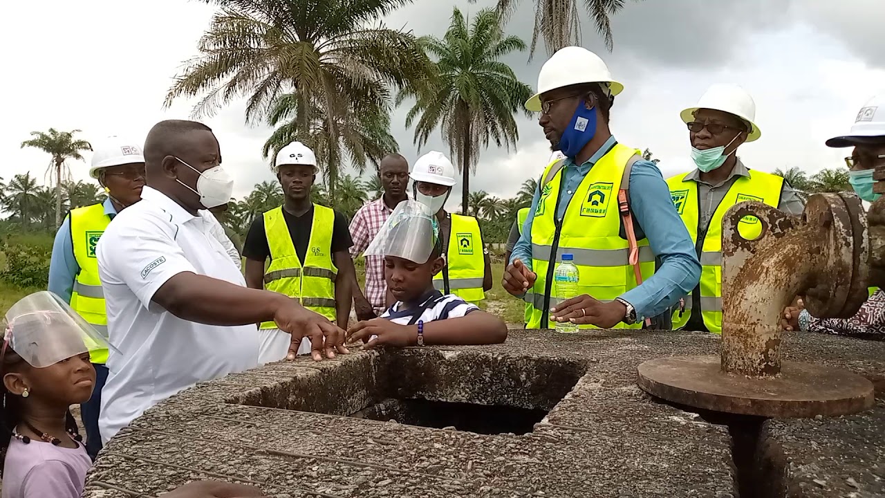 President Bio visits SALWACO BONTHE WATER SUPPLY PROJECT.