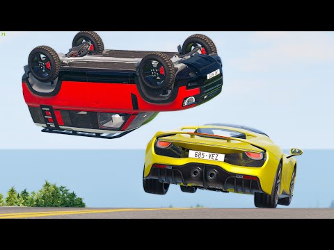Out Of Control Rollover Crashes #30 - BeamNG Drive Crashes